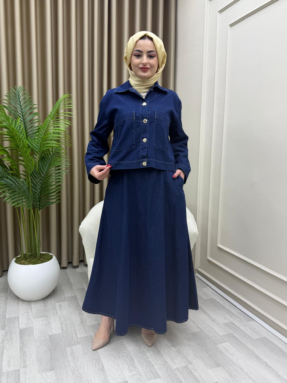 Zühra Takım Koyu Mavi